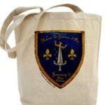 Cafe press tote bag with krewe logo