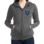 Sweatshirt with shield logo on the breast