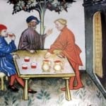 wine on terrace lombardia c. 1395