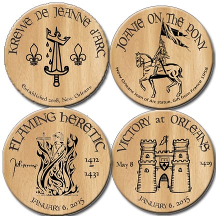 Detail of doubloon designs