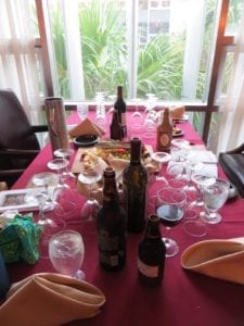 View of Mead & Merry table setting from 2015