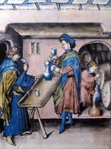 Tasting aromatic wines, Rhine Valley c. 1445