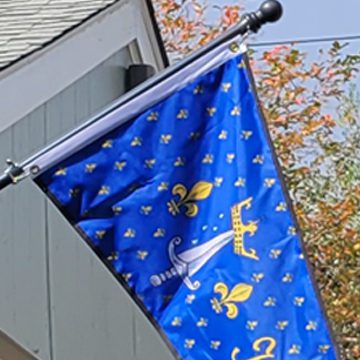 Krewe house flag - blue