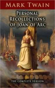 Mark Twain "Personal Recollections of Joan of Arc" book cover