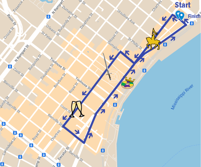 Spread the word about our route and time change Krewe de Jeanne d'Arc