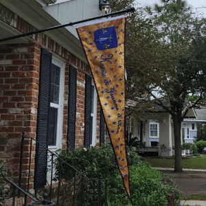 Krewe house flag gold