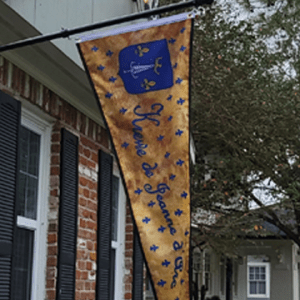 Krewe house flag gold