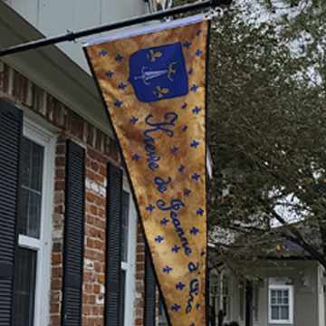 Krewe house flag gold