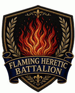 Flaming Heretic Battalion Badge
